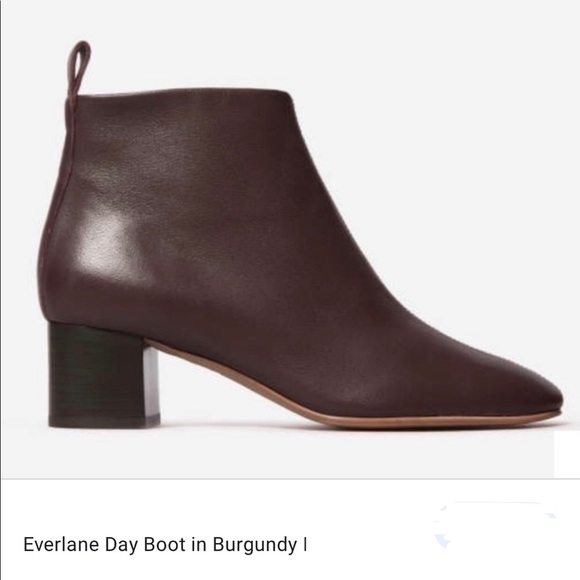 everlane day boot burgundy